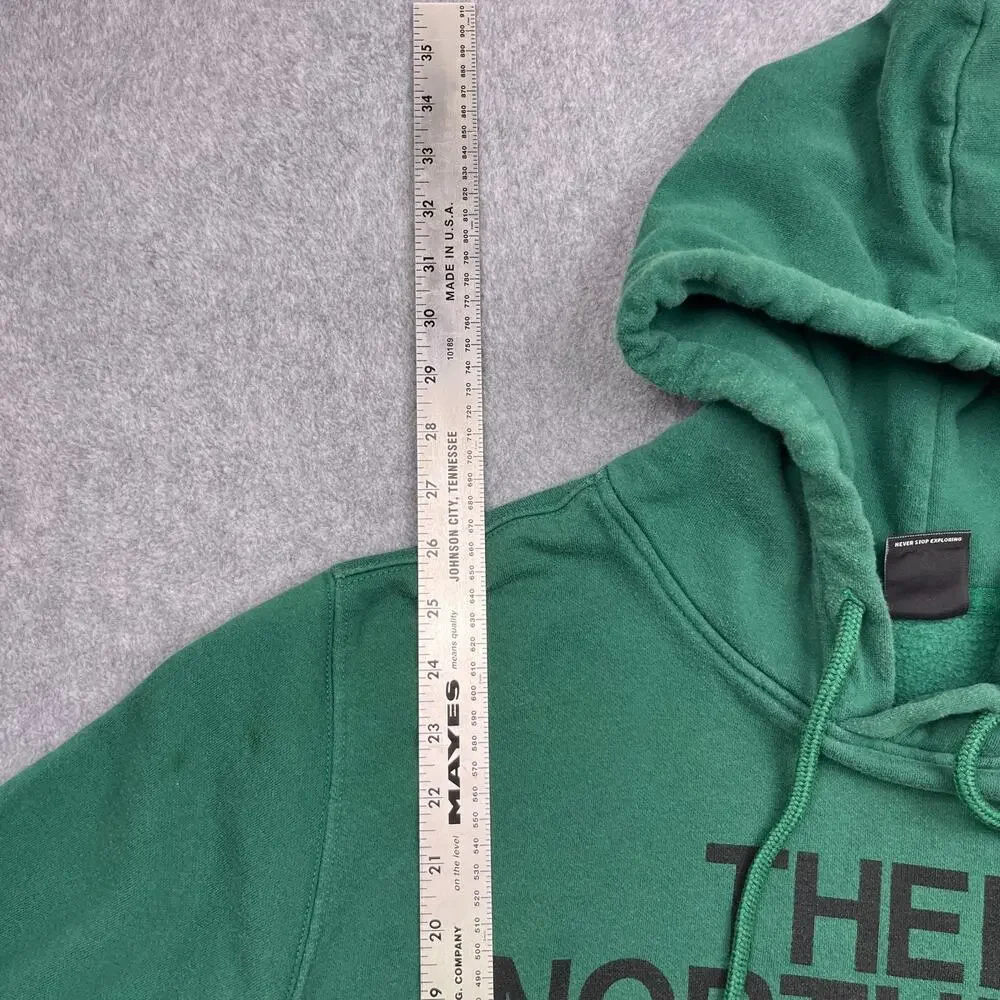 the‎ north face hoodie green drawstring sweatshirt large